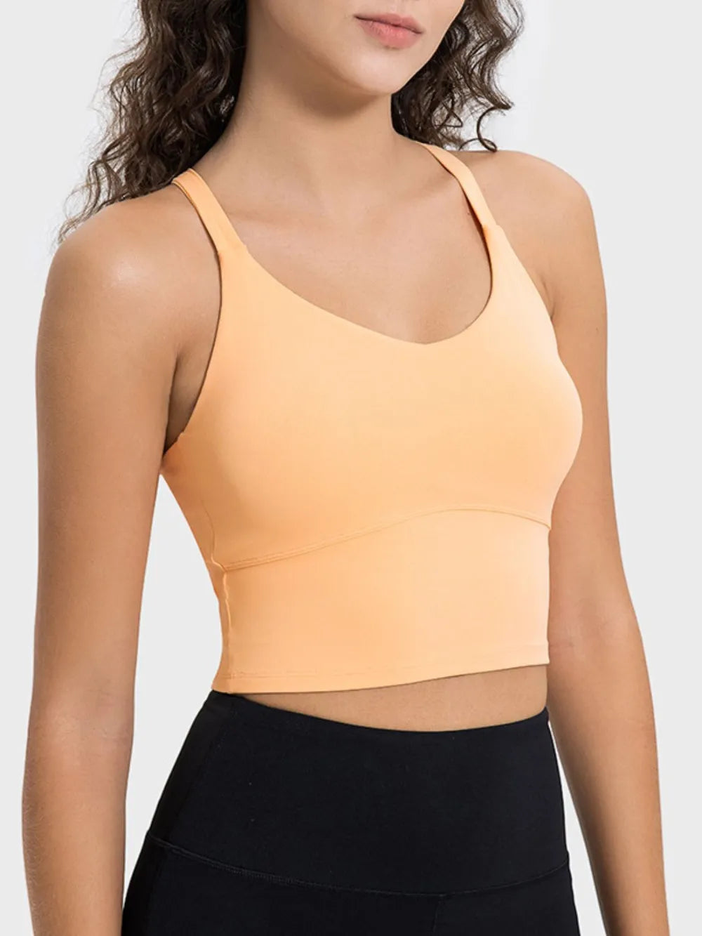 Millennia Crisscross Round Neck Active Tank Carauana Store