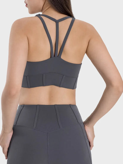 Millennia Square Neck Wide Strap Active Tank Carauana Store