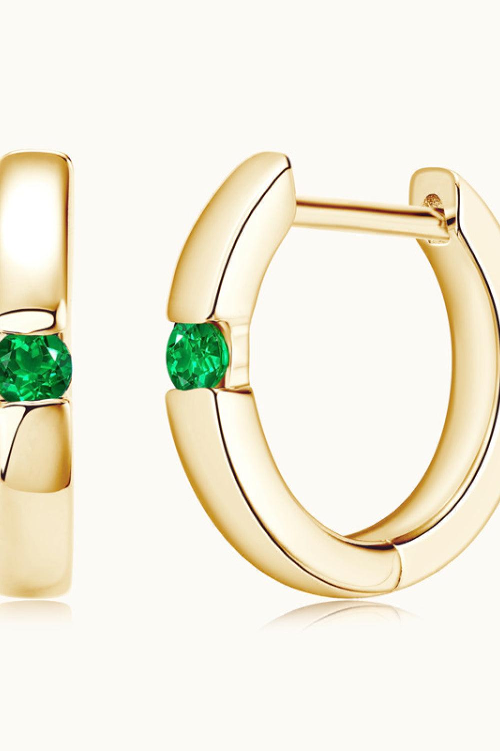Lab-Grown Emerald Earrings Carauana Store