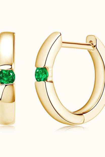 Lab-Grown Emerald Earrings Carauana Store