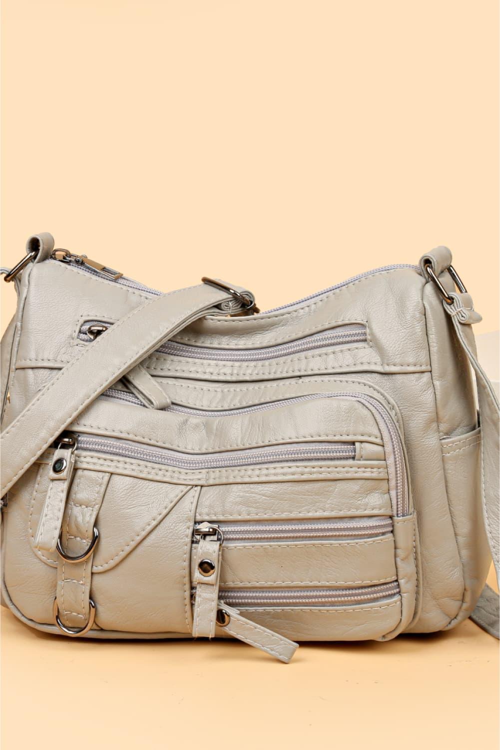 Multi-Pocket PU Leather Crossbody Bag Carauana Store