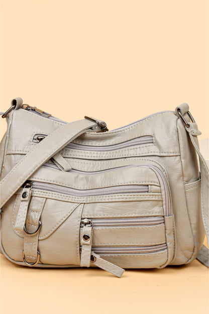 Multi-Pocket PU Leather Crossbody Bag Carauana Store