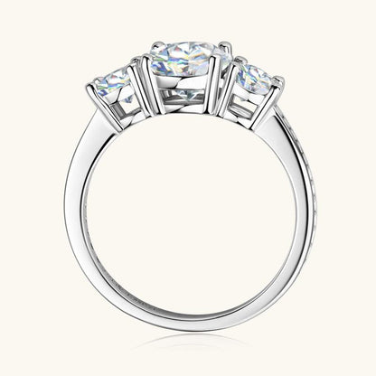 3 Carat Moissanite 925 Sterling Silver Ring Carauana Store