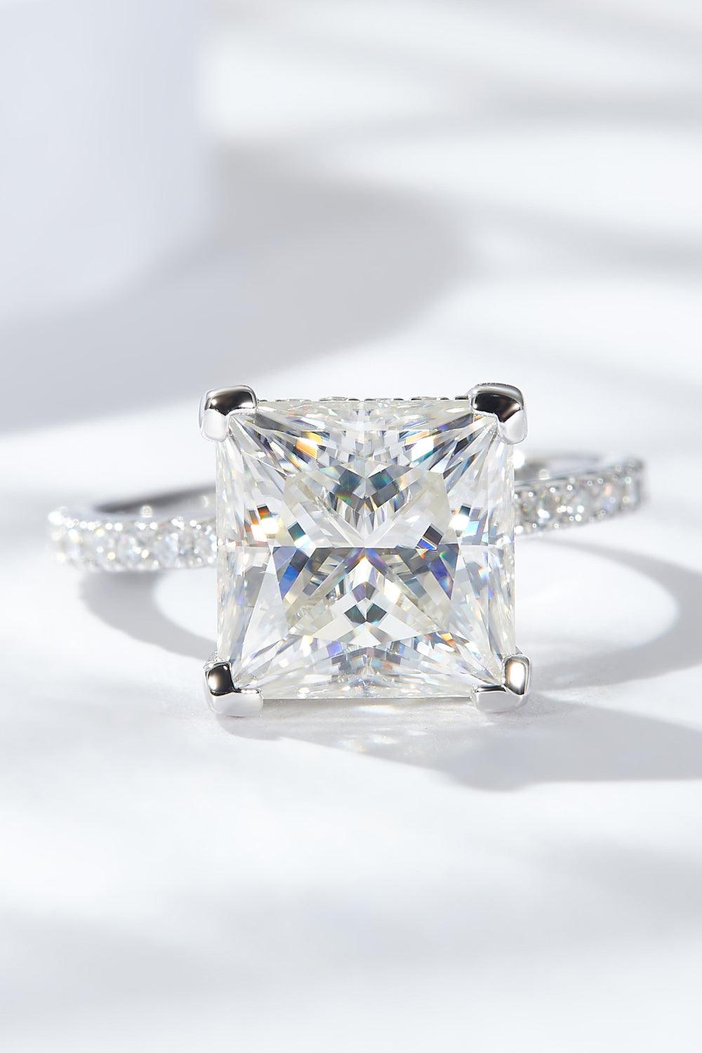 5.52 Carat Moissanite Side Stone Ring Carauana Store
