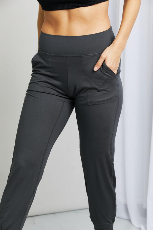 Leggings Depot Full Size Wide Waistband Cropped Joggers Carauana Store