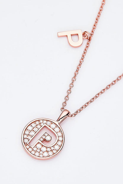 Adored Moissanite K to T Pendant Necklace Carauana Store
