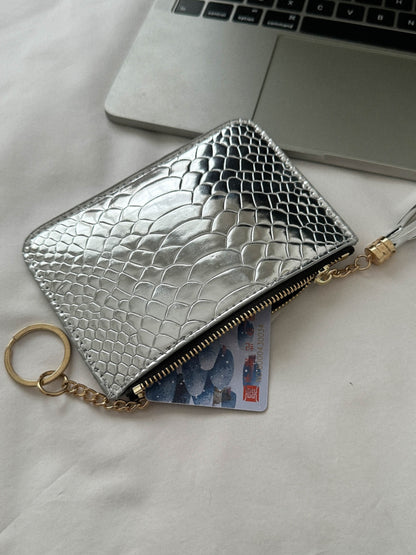 PU Leather Tassel Trim Card Case Carauana Store