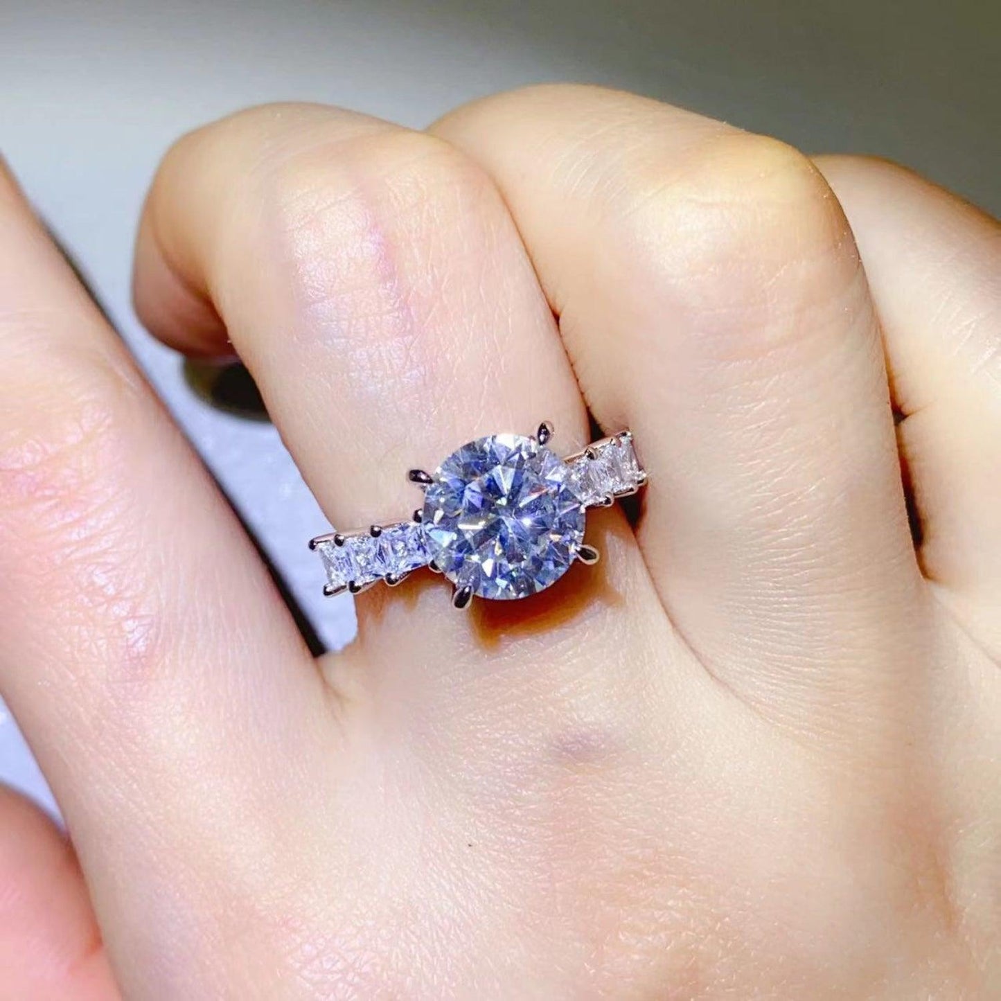 3 Carat Moissanite 925 Sterling Silver Ring Carauana Store
