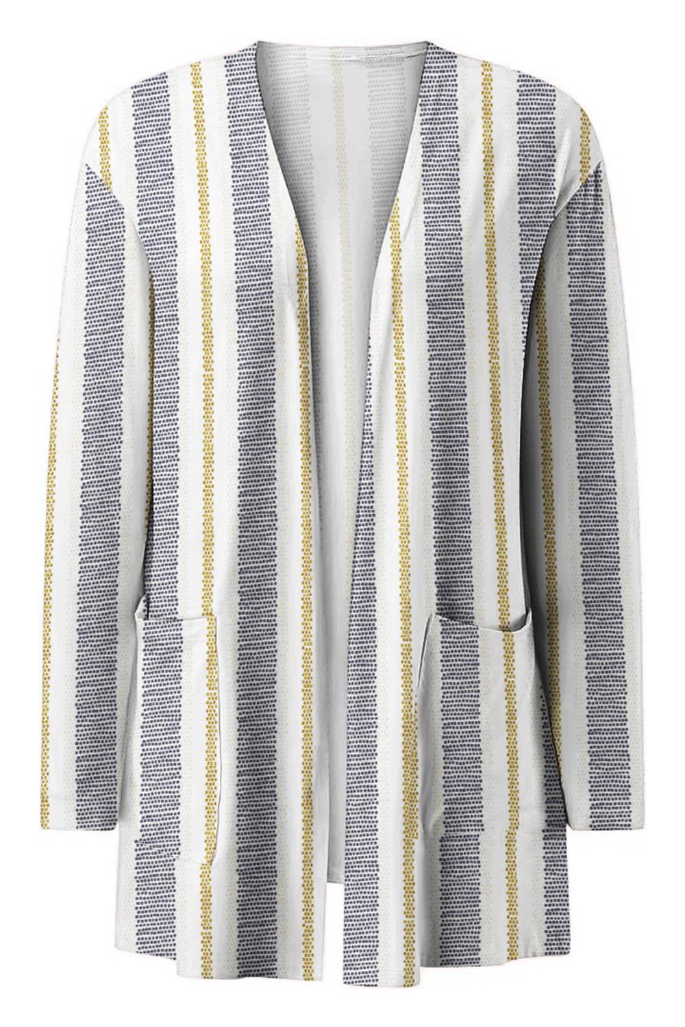 Printed Long Sleeve Cardigan Carauana Store
