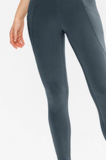 Slim Fit Long Active Leggings with Pockets Carauana Store
