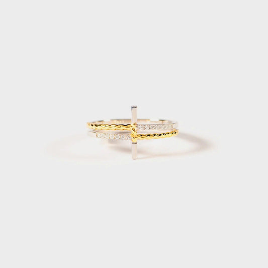 Cross Zircon 925 Sterling Silver Ring Carauana Store