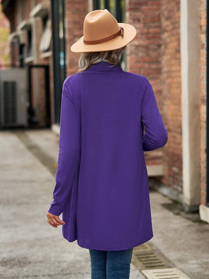 Open Front Long Sleeve Cardigan Carauana Store