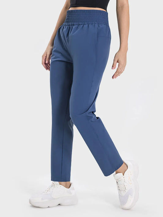 Millennia Pocketed High Waist Active Pants Carauana Store