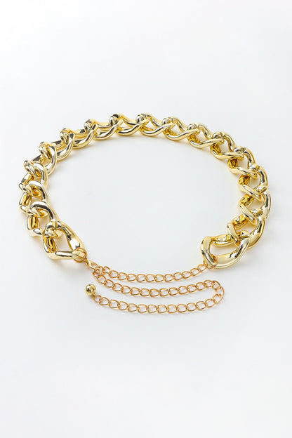 1.2" Width Acrylic Curb Chain Belt Carauana Store