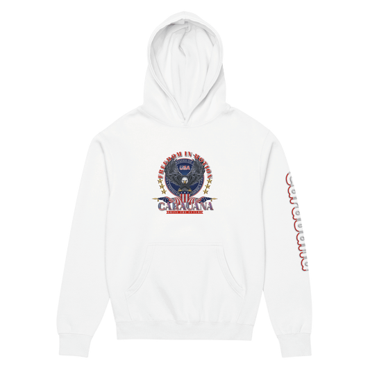 CaRaUaNa unisex hoodie white cotton CaRaUaNa Fashion