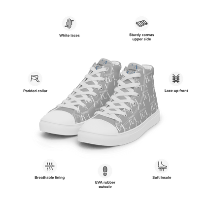 CARAUANA Hip Hop canvas shoes Grey Branded Carauana Store