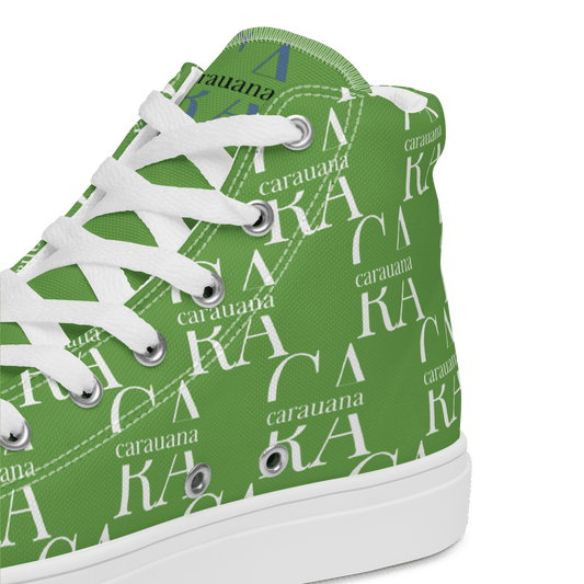 CARAUANA Hip Hop canvas shoes Green Branded Carauana Store